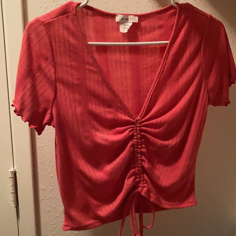 Pink crop top